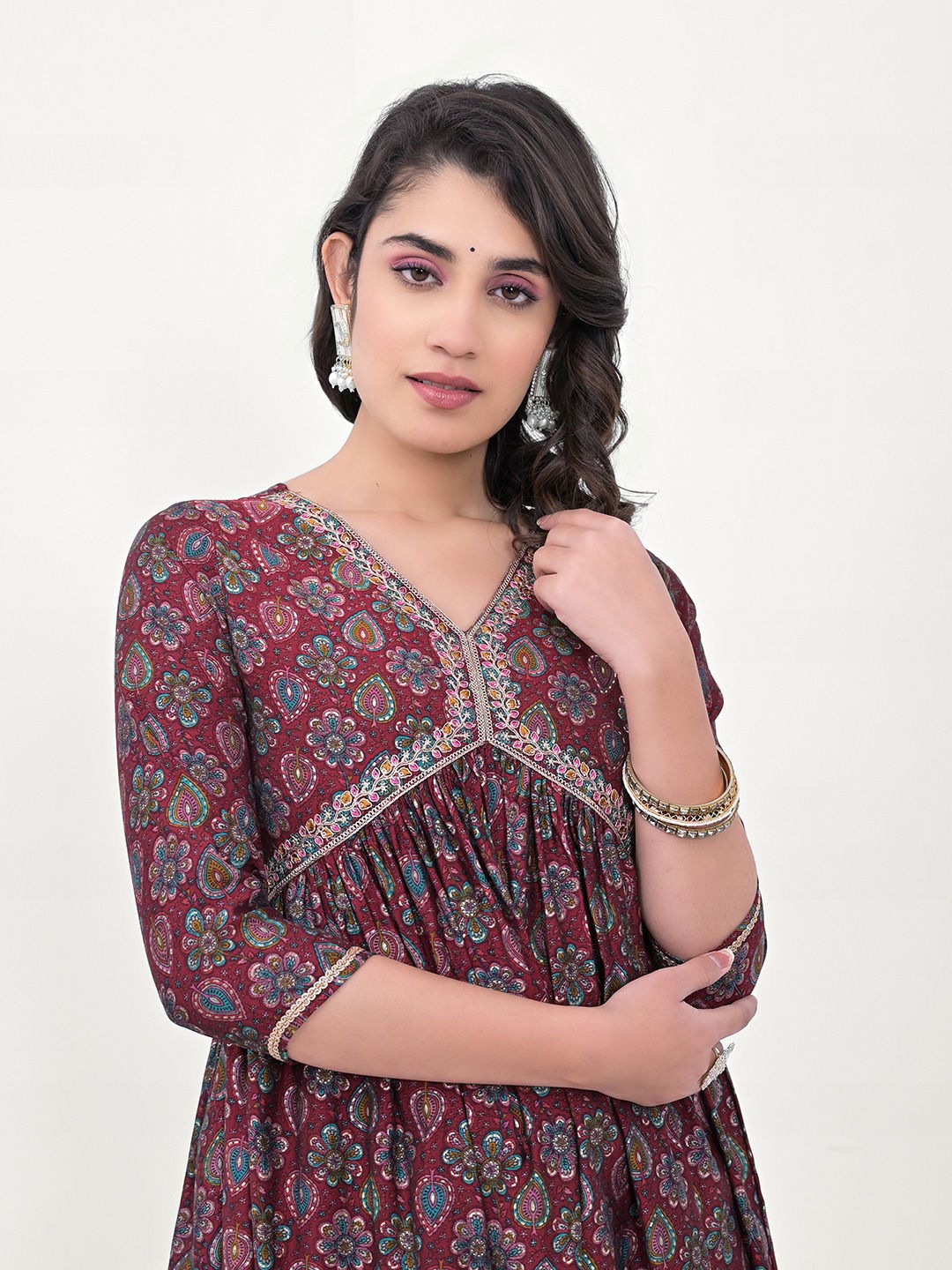 Label Khoj Alia Cut Embroidery Kurtis Wholesale Clothing Suppliers In India